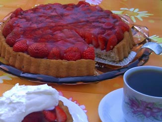 Erdbeerkuchen